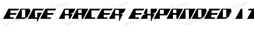 Edge Racer Expanded Italic Expanded字体转换